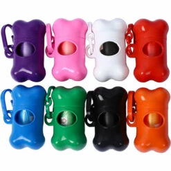 AIDUCHO Sacs à Déjections Canines Avec Distributeur Et Clip Pour Laisse Sacs à Déjection Canine Sac Pour Caca De Chien Sac Ramasse-crottes Portable Avec Deux Distributeurs Et Clips Pour Laisse（rose） -Toilletage et hygiène du chien Soldes 58489543 4