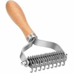 Fei Yu Brosse De Toilettage Pour Animaux De Compagnie, Râteau De Sous-poil à 2 Côtés Pour Chiens Et Chats, Peigne De Dématting Sûr Et Outil De Déshabillage Pour L'élimination Des Poils / Enchevêtrements Emmêlés, Réduit La Perte