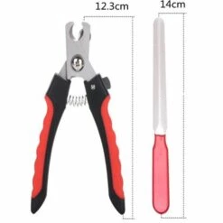 GDRHVFD Coupe-Griffes Pour Chien Et Chat Pince À Ongles Coupante Avec Lime À Ongles - Kit Essentiel De Toilettage - Rouge Et Noir -Toilletage et hygiène du chien Soldes 58696749 5
