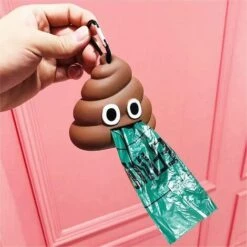 EINEMGELD Sacs Poubelle Mini Poubelle Toilette Portable Distributeur De Silicone Sac De Merde Pour Chien Pot Pour Animaux De Compagnie -Toilletage et hygiène du chien Soldes 59145030 3