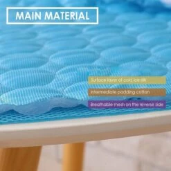 EINEMGELD Tapis Rafraichissant Chien, Tapis Rafraîchissant, Tapis Refroidissant Pour Chien, Tapis Réfrigérant Durable, Pour Tous Les Chiens Et Chats, Aidez Votre Animal à Rester Au Frais Cet Été, 70 X 55CM -Toilletage et hygiène du chien Soldes 59145052 4