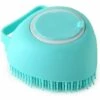 EINEMGELD Brosse De Shampooing Pour Animaux De Compagnie, Brosse De Bain De Nettoyage De Chat De Chien En Caoutchouc De Coeur, Peigne De Massage De Spa De Silicone,outil De Toilettage De Douche Pour Lépilation