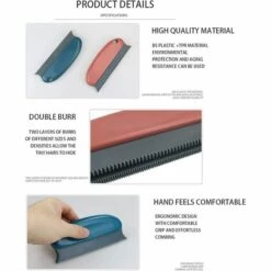 EINEMGELD Kit De Brosse De Toilettage Pour Chien, Brosse Douce + Peigne Double Face Pour Animaux De Compagnie De Petite, Moyenne Et Grande Taille à Poils Longs -Toilletage et hygiène du chien Soldes 59145277 4