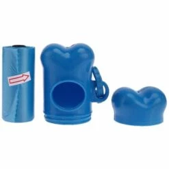 MEDIA WAVE STORE ® 332016 Distributeur De Sachets Ramasse-crottes En Forme D'os Avec 1 Rouleau | Couleur: Bleu -Toilletage et hygiène du chien Soldes 59189067 3