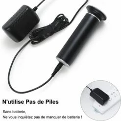 BENOBBY KIDS Râpe Electrique Anti-Callosités Pour Les Pieds, Vitesse Réglable, Lime à Pied électrique Avec 60 Tampons De Remplacement Pour Enlever La Peau Morte Et La Peau Dure FCR-1 (Noir) -Toilletage et hygiène du chien Soldes 59207091 4