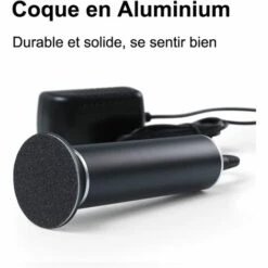 BENOBBY KIDS Râpe Electrique Anti-Callosités Pour Les Pieds, Vitesse Réglable, Lime à Pied électrique Avec 60 Tampons De Remplacement Pour Enlever La Peau Morte Et La Peau Dure FCR-1 (Noir) -Toilletage et hygiène du chien Soldes 59207091 5