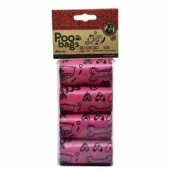 DAPAC Sacs Caca Sacs Recyclables Roses 4 * 20