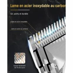 PERLE RARE Tondeuse à Cheveux Professionnelle, Tondeuse à Barbe électrique, Tondeuse à Cheveux Sans Fil Pour Hommes/enfants/femmes, écran LED, Rechargeable.