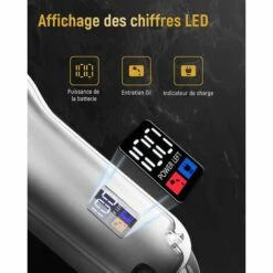PERLE RARE Tondeuse à Cheveux Professionnelle, Tondeuse à Barbe électrique, Tondeuse à Cheveux Sans Fil Pour Hommes/enfants/femmes, écran LED, Rechargeable. -Toilletage et hygiène du chien Soldes 59325809 3