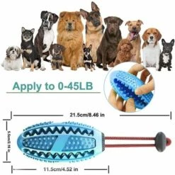 EINEMGELD Bâton De Brosse à Dents Pour Chien,soins Dentaires, Jouets à Mâcher Efficaces Pour Nettoyer Les Dents De Chien, Masseur Non Toxique En Caoutchouc Naturel Résistant Aux Morsures (bleu) -Toilletage et hygiène du chien Soldes 59333408 3