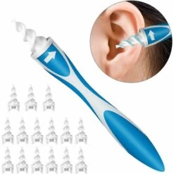 ILOVEMILAN Spiral Silicone Earwax Remover, Nettoyeur D'oreille