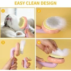 TRIOMPHE Brosse De Toilettage Pour Chat Et Chien - Pour Enlever Les Poils Morts Et Les Enchevêtrements - Pour Animaux De Compagnie Avec Poils Longs Ou Courts,T-Audace -Toilletage et hygiène du chien Soldes 59691833 3