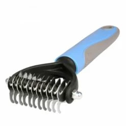 DECKON Brosse Chien, Brosse Pour Chats, Peigne Anti Poils Animaux, Râteau De Toilettage - Enlever 96% Des Poils Morts Et Nœuds, Déméloir Professionnel Pour Les Poils Longs / Courts