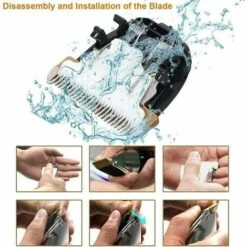 GALOZZOIT Tondeuse à Cheveux Professionnelle USB Rechargeable Pour Animaux De Compagnie, Tondeuse à Cheveux Silencieuse Sans Fil Avec 4 Peignes, Pour Chiens, Chats, Animaux De Compagnie, Cou -Toilletage et hygiène du chien Soldes 59950038 4