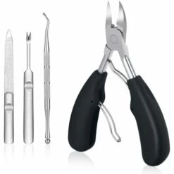 PERLE RARE 4 En 1 Pince à Ongles, Coupe-Ongles De Précision Coupe-Ongles Professionnel Pour Ongles épais Fongus Incarnés, Ensemble De Coupe-ongles Avec