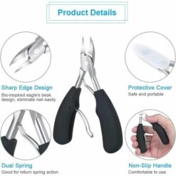 PERLE RARE 4 En 1 Pince à Ongles, Coupe-Ongles De Précision Coupe-Ongles Professionnel Pour Ongles épais Fongus Incarnés, Ensemble De Coupe-ongles Avec -Toilletage et hygiène du chien Soldes 59968474 4