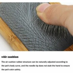 PERLE RARE Peigne Autonettoyant Pour Chats Et Chiens, Brosses Pour Animaux De Compagnie à Poils Longs Et Courts, Bois Massif -Toilletage et hygiène du chien Soldes 59969079 4