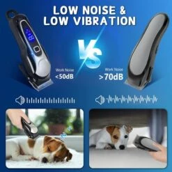 BENOBBY KIDS Tondeuse Chien Professionnelle,Tondeuse Chien Poil Long Epais Electrique Sans Fil Kit,Tondeuse Animaux Chien Chat Professionnelle,Pet Grooming Kit,Lame Tranchante Sûre,Faible Bruit,Écran LCD -Toilletage et hygiène du chien Soldes 59994223 3