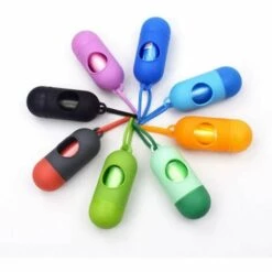 DENUOTOP Sacs Ramasse-crottes 8 Rouleaux Sac Pour Caca De Chien, Sac A Crottes Chien Sacs Biodégradables Pour Excréments De Chien, étanche, Extra épais Et Sacs Pour Chien, Facile à Détacher