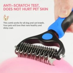 DENUOTOP Râteaux Brosse Pour Animaux, Peigne De Toilettage Pour Animaux Domestiques, Brosse Chiens Et Chats, Râteaux De Démêlage Pour Chiens -Toilletage et hygiène du chien Soldes 60007527 5