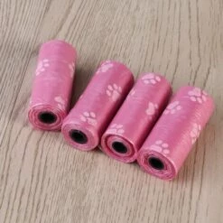 MINKUROW Sacs à Déchets Pour Animaux De Compagnie Sacs Pour Chien Poop Sacs à Papiers Biodégradables Sans Parfum Rose 12 Rouleaux -Toilletage et hygiène du chien Soldes 60014072 3
