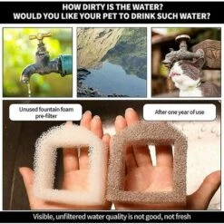 REGALI 24pcs Filtres En Mousse De Rechange Pour Abreuvoirs Pour Chats Et Chiens, Pour Drinkwell 8 REGALI 24pcs Filtres En Mousse De Rechange Pour Abreuvoirs Pour Chats Et Chiens, Pour Drinkwell -Toilletage et hygiène du chien Soldes 60063305 4