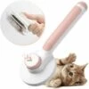 Yoouyida Brosse Chiens Chats, Brosse Autonettoyante Poils Morts Pour Chat Chien Poil Long Court Pour Eliminer Efficacement Jusqu'à 95% Des Poils Morts Et Poils Tomentose Sous-poil Tangles Dead(rose)