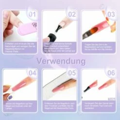 REGALI Extension D'ongle Kit D'art D'ongle Gel Kit De Vernis à Ongles Kit De Gel Polymère à Construction Rapide Tremper UV Lampe à LED Sèche-doigts -Toilletage et hygiène du chien Soldes 60447044 5