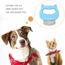 GrooFoo Brosse Pour Chat, Peigne Pour Chat, Peigne De Massage Pour Chats, Brosse Pour Chien, Peigne Pour Animaux De Compagnie Et Brosse De Massage (vert) -Toilletage et hygiène du chien Soldes 60490762 4