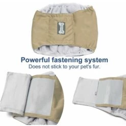 LIFCAUSAL Bande De Ventre De Chien Mâle Couche-culotte Pour Animaux De Compagnie Enveloppement Lavable Imperméable à L'eau Formation De Chien Pantalon Physiologique (Beige-XS) 8 LIFCAUSAL Bande De Ventre De Chien Mâle Couche-culotte Pour Animaux De Compagnie Enveloppement Lavable Imperméable à L'eau Formation De Chien Pantalon Physiologique (Beige-XS) -Toilletage et hygiène du chien Soldes 60603910 4