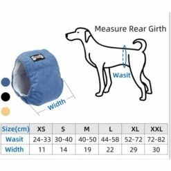 LIFCAUSAL Bande De Ventre De Chien Mâle Couche-culotte Pour Animaux De Compagnie Enveloppement Lavable Imperméable à L'eau Formation De Chien Pantalon Physiologique (Beige-XS) 9 LIFCAUSAL Bande De Ventre De Chien Mâle Couche-culotte Pour Animaux De Compagnie Enveloppement Lavable Imperméable à L'eau Formation De Chien Pantalon Physiologique (Beige-XS) -Toilletage et hygiène du chien Soldes 60603910 5