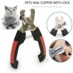LIFCAUSAL Coupe-ongles Professionnel Pour Chien Avec Serrure Et Ciseaux De Toilettage Pour Animaux, Chats, Taille S -Toilletage et hygiène du chien Soldes 60684171 5