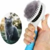 NAXUNNN Brosse Chiens Chats, Brosses De Toilettage Pour Chats Et Chiens Autonettoyante Brosse Poils Morts Pour Chat Chien Enlèvement Des Poils En Un Clic Morts Et Sous-Poils