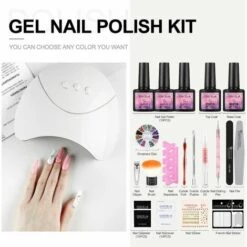 DONTODENT Vernis à Ongles Semi-permanent 10 Couleurs 36W Lampe UV/LED Pour Le Séchage Du Vernis à Ongles, Base Amovible En Gel UV Pinceau Strass Décoratif Outils D'art D'ongles Outils D'art D'ongles Cadeaux D'art D'ongles Femmes -Toilletage et hygiène du chien Soldes 61076468 4