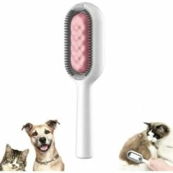 CHANCEY Brosse Chien,Brosse Chat,Universel Brosse Anti Poils Animaux,Brosse Pour Animaux De Compagnie Lavable En Silicone Ultra Doux,Brosse Magic Clean Réutilisable,Rose,Cheveux Longs [Classe énergétique A],SEMAket