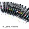 ZHUOXUAN 16Pcs Nail Art Pen Set 3D Vernis A Ongles Stylo Nail Art Diy Stylo Polonais,Noir
