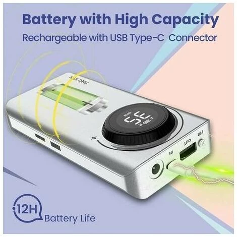 CLEGGFR Ponceuse Pour Ongles Professionnel Electrique Rechargeable 35000 Tours ,Affichage De LCD Puissante Silenceuse Pour Manucure Pédicure,Argent,LO-Ron 3 CLEGGFR Ponceuse Pour Ongles Professionnel Electrique Rechargeable 35000 Tours ,Affichage De LCD Puissante Silenceuse Pour Manucure Pédicure,Argent,LO-Ron – Image 3