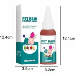 Teinture Pour Cheveux De Chien, Teinture Pour Cheveux Sans Danger Pour Chien, Mode 30 Ml Animal De Compagnie Teinture Pigment Agent Fournitures Produit De Beauté Pour Animaux De Compagnie Vin Rouge LangRay -Toilletage et hygiène du chien Soldes 63586738 3