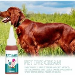 Teinture Pour Cheveux De Chien, Teinture Pour Cheveux Sans Danger Pour Chien, Mode 30 Ml Animal De Compagnie Teinture Pigment Agent Fournitures Produit De Beauté Pour Animaux De Compagnie Vin Rouge LangRay -Toilletage et hygiène du chien Soldes 63586738 5