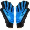 LYCXAMES Gant De Toilettage Massage Chien Chat Brosse De Nettoyage Bain Animaux Peigne De Massage Epilateur Poils Cheveux Longs Courts En Caoutchouc - 1Paire