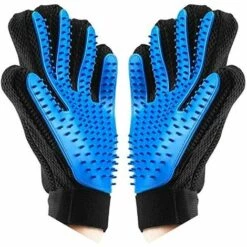 LYCXAMES Gant De Toilettage Massage Chien Chat Brosse De Nettoyage Bain Animaux Peigne De Massage Epilateur Poils Cheveux Longs Courts En Caoutchouc - 1Paire