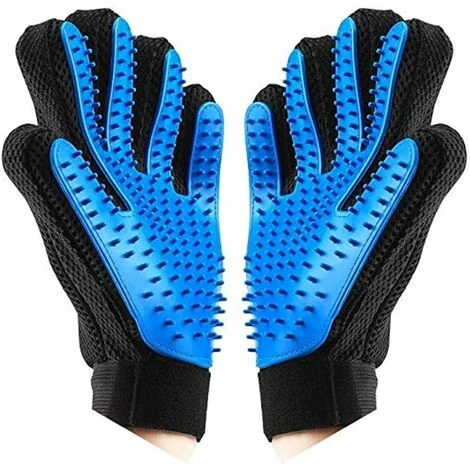 LYCXAMES Gant De Toilettage Massage Chien Chat Brosse De Nettoyage Bain Animaux Peigne De Massage Epilateur Poils Cheveux Longs Courts En Caoutchouc - 1Paire 1 LYCXAMES Gant De Toilettage Massage Chien Chat Brosse De Nettoyage Bain Animaux Peigne De Massage Epilateur Poils Cheveux Longs Courts En Caoutchouc - 1Paire