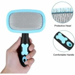 LYCXAMES Brosse Pour Chiens Et Chats Toilettage Peigne Pour Chien Et Chat Avec Poils Longs Et Courts-Bleu -Toilletage et hygiène du chien Soldes 63814207 5