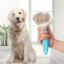 LYCXAMES Brosse Pour Chats,Brosse Chien,Brosse De Toilettage Peigne Enlèvement Efficace Jusqu'à 95% Des Poils Morts, Double Face Massage Grooming Pinceau Pour Chien Chat Animaux -Toilletage et hygiène du chien Soldes 63814245 4