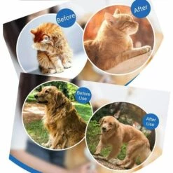 LYCXAMES Brosse Pour Chats,Brosse Chien,Brosse De Toilettage Peigne Enlèvement Efficace Jusqu'à 95% Des Poils Morts, Double Face Massage Grooming Pinceau Pour Chien Chat Animaux -Toilletage et hygiène du chien Soldes 63814245 5