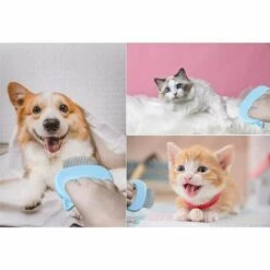 LYCXAMES Brosse Carde Pour Chiens Et Chats Groomer Brosse Peigne Chiens Chats Carde Pour Chien/Chat Brosse Extra Doux Pour Chat Pour Animaux Peigne De Massage Epilateur Pour Poils Cheveux Longs Courts -Toilletage et hygiène du chien Soldes 63921381 5