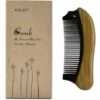 WAVE ® Peigne En Bois De Santal Naturel Et Corne De Qualité Supérieure.