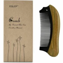 WAVE ® Peigne En Bois De Santal Naturel Et Corne De Qualité Supérieure.