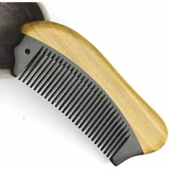 WAVE ® Peigne En Bois De Santal Naturel Et Corne De Qualité Supérieure. -Toilletage et hygiène du chien Soldes 64223083 4