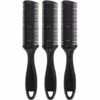 WAVE 3pcs Coupe De Cheveux Peigne Professionnel Amincissement Des Cheveux Peigne Double Peigne De Rasoir Tondeuse Rasoir Peigne Pour Personnes Animaux Coupe De Cheveux (noir)